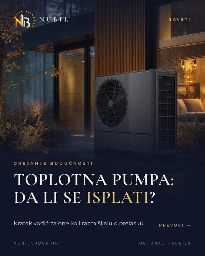 Objava za Nubil Group: toplotna pumpa